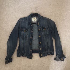 H and m denim dark wash jacket